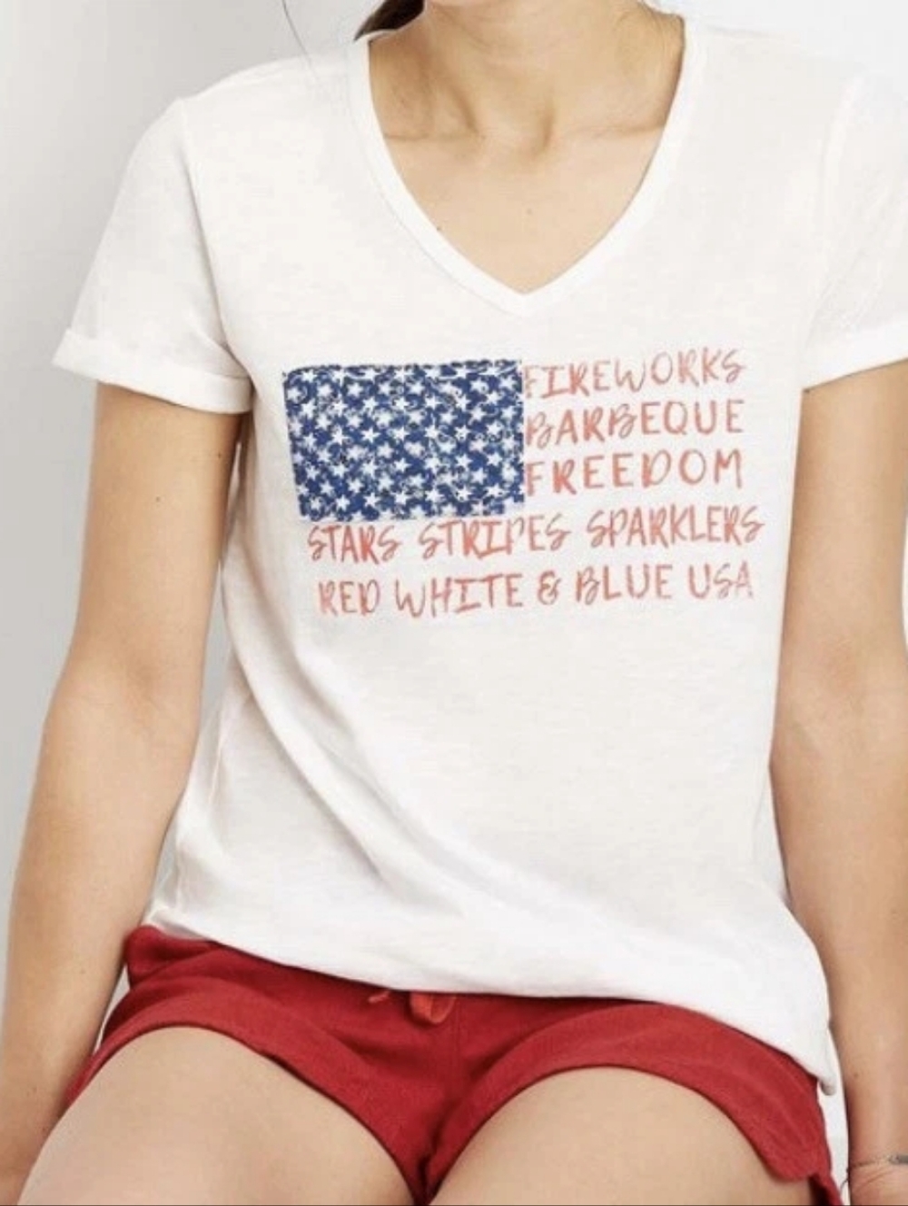 Maurices American Flag Graphic Tee